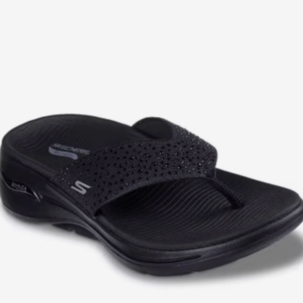 Skechers Black Flip Flop Sandals